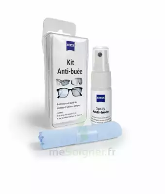 Zeiss Kit Spray Antibuée Fl/15ml + Tissu Microfibres à La Sauve