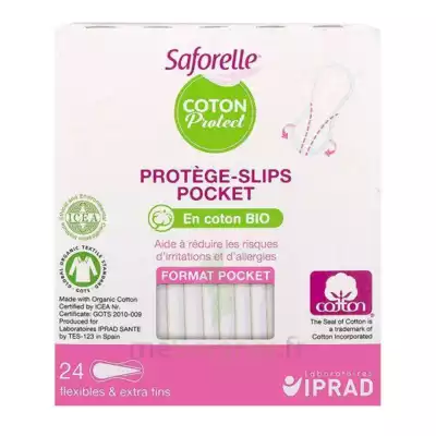 Saforelle Coton Protect Protège-slip Pocket B/24 à La Sauve
